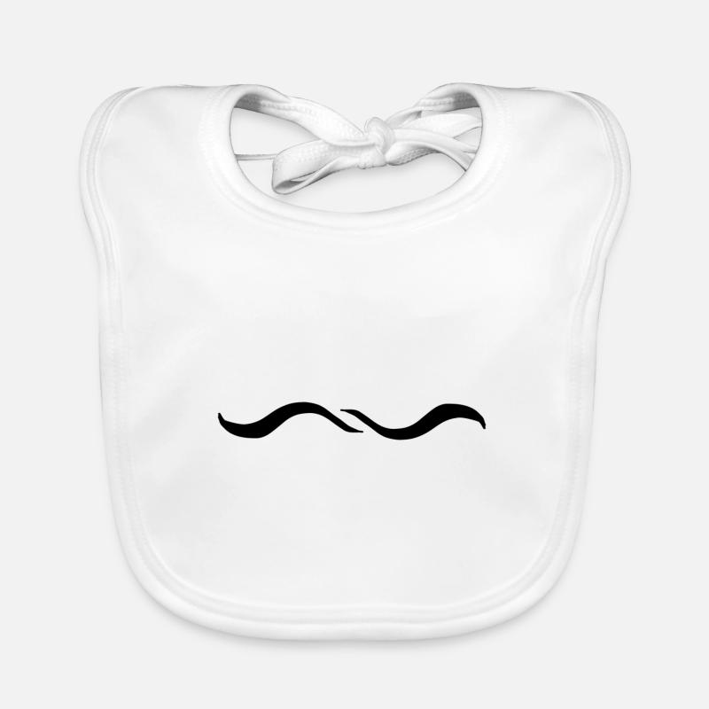 Ligne d’onde à deux vagues Bavoir bio Bébé