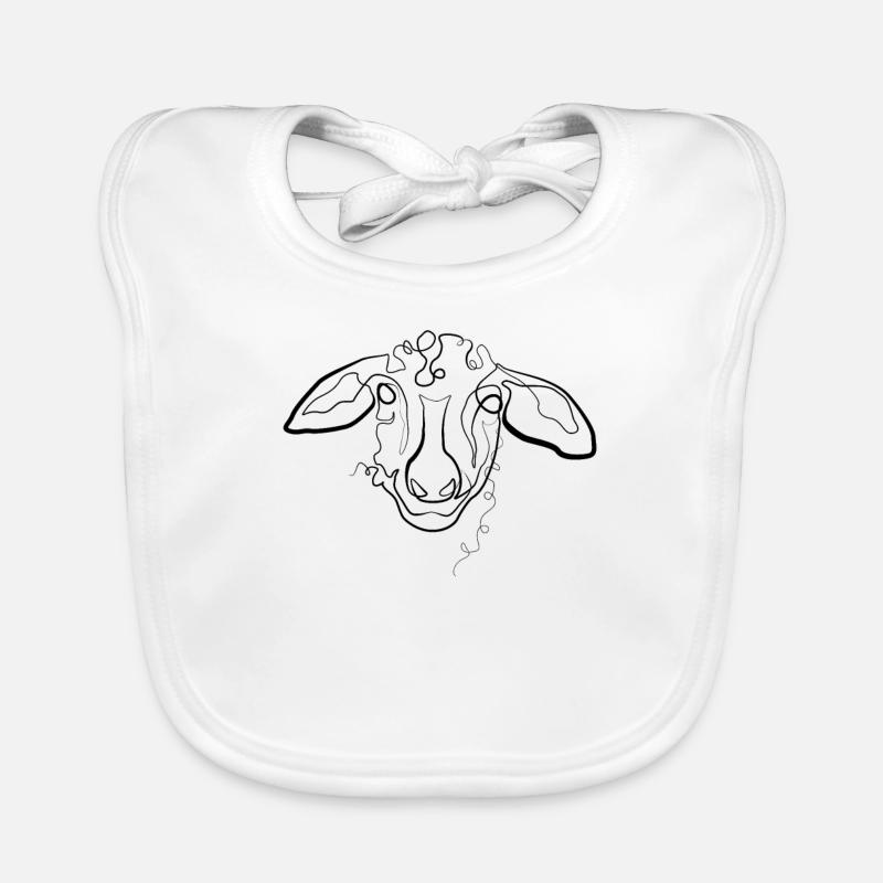 Mouton berger - one line drawing Bavoir bio Bébé