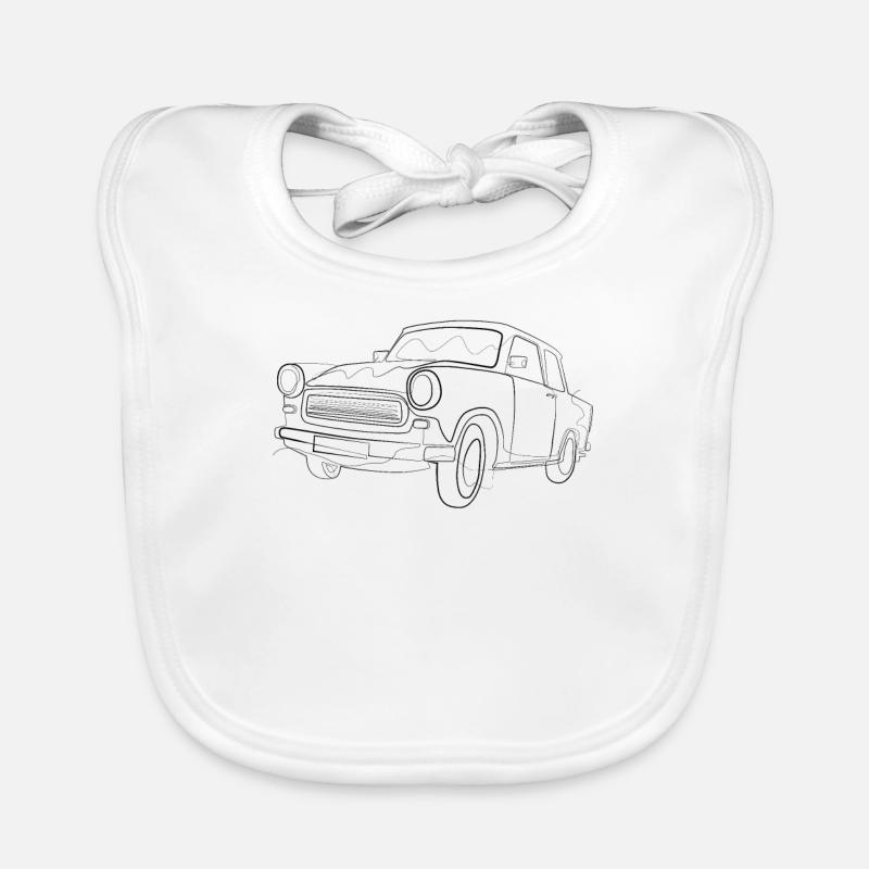 Oldtimer Auto Baby Bio-Lätzchen