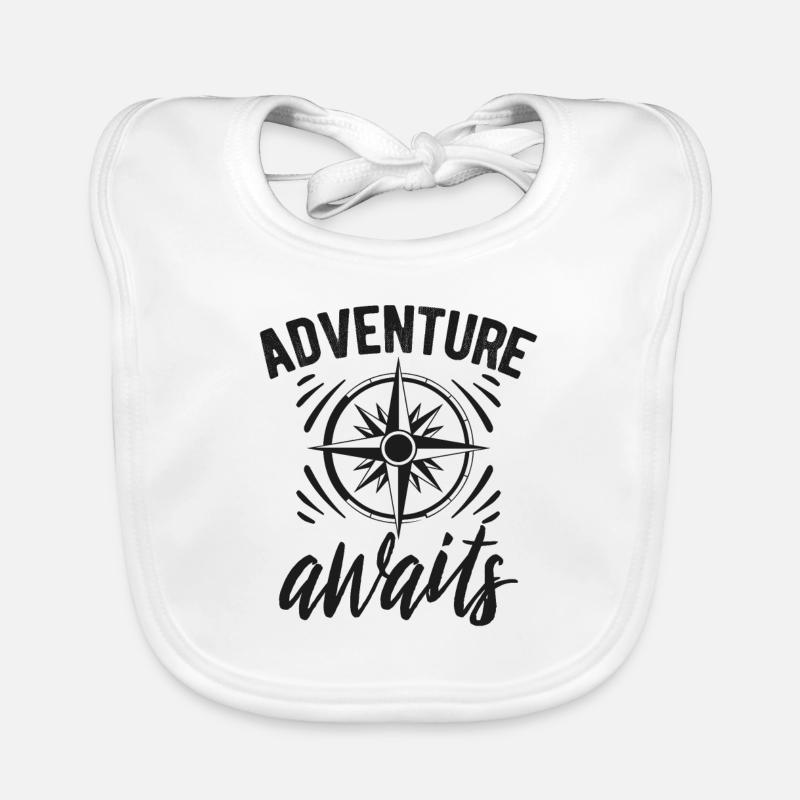 Voyage - Bavoir bio Bébé - blanc