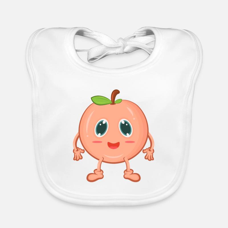 Peach comic Organic Baby Bibs
