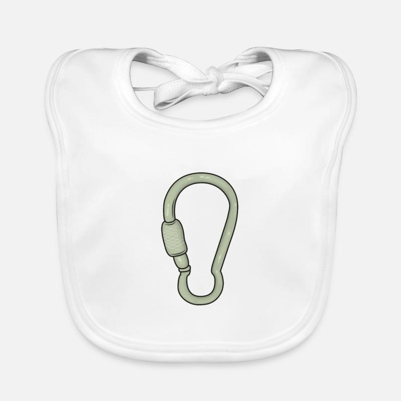 Snap hook climbing climber Organic Baby Bibs