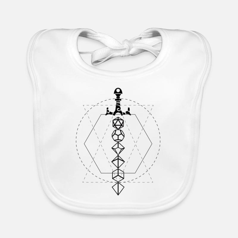 Épée de dés de donjon Bavoir bio Bébé