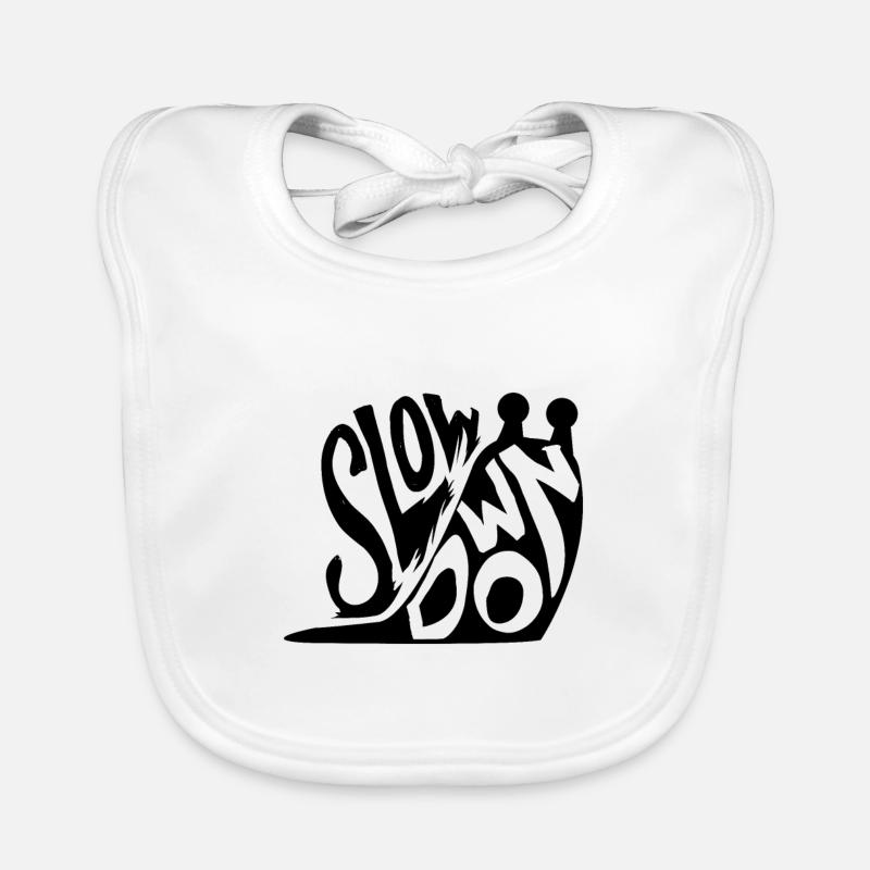 Snail slowly Organic Baby Bibs