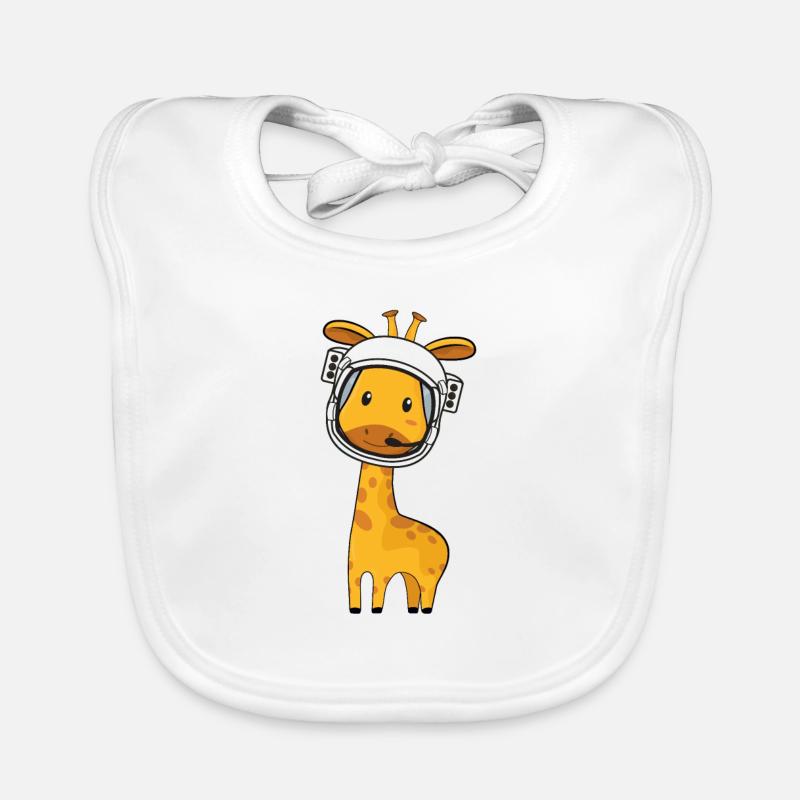 Giraffe Astronaut Baby Bio-Lätzchen