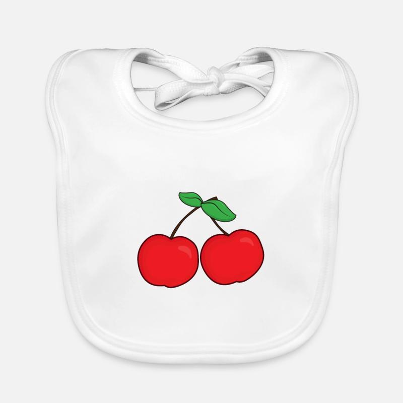 Cherries Organic Baby Bibs