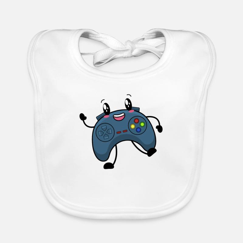 Gaming controller gamer Organic Baby Bibs