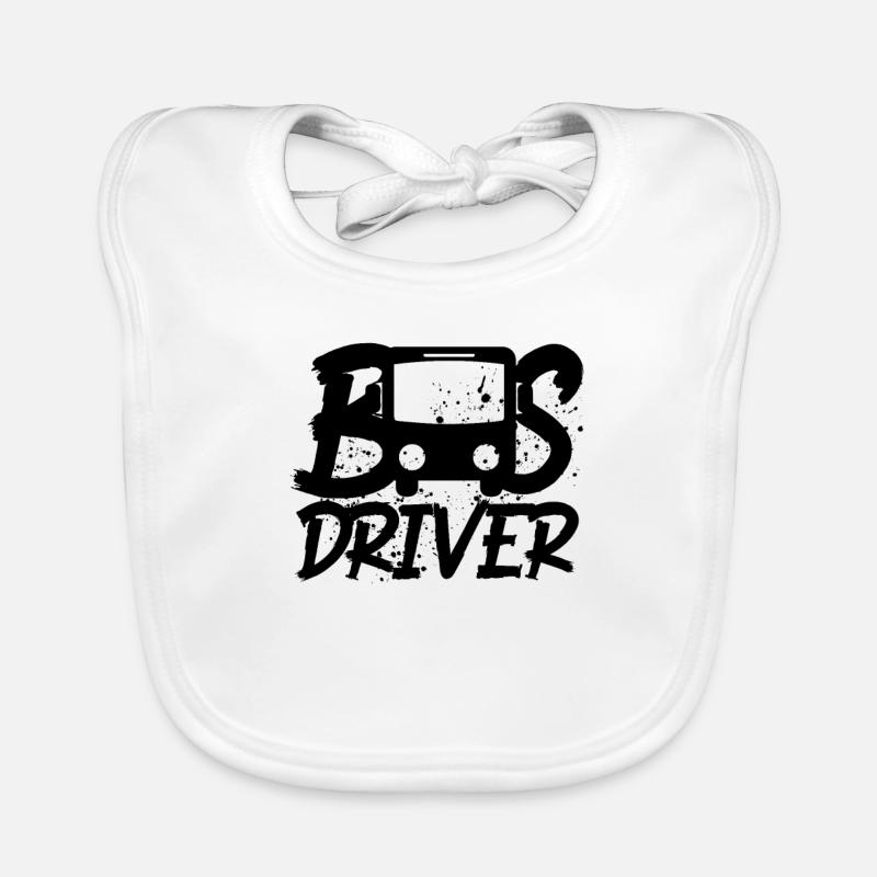 Bus driver bus Organic Baby Bibs