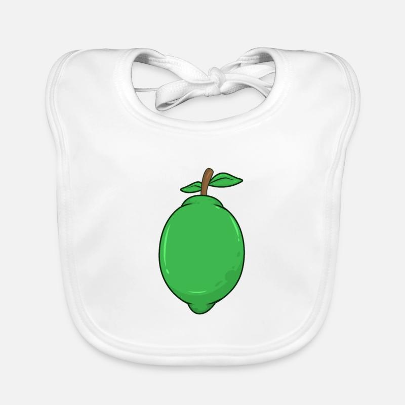 lime Organic Baby Bibs