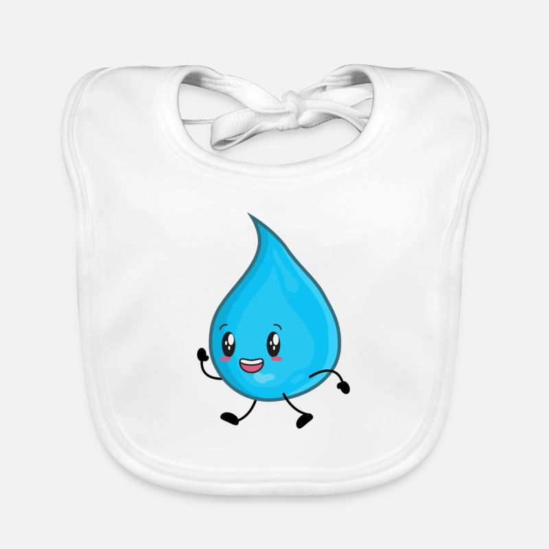Wassertropfen Wasser Baby Bio-Lätzchen