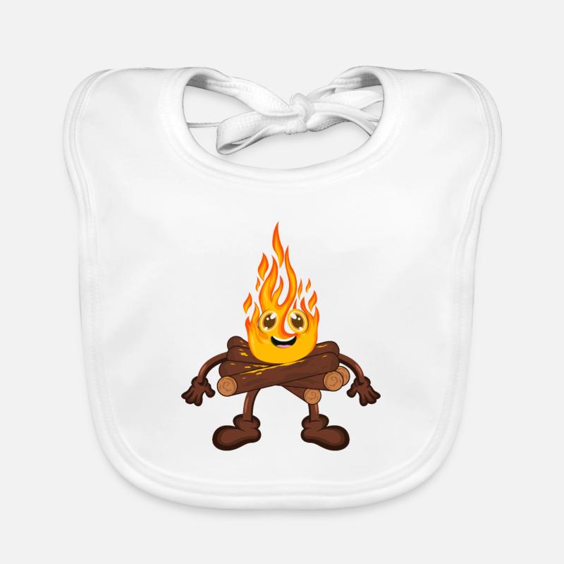 Feu de camp Feu Bavoir bio Bébé
