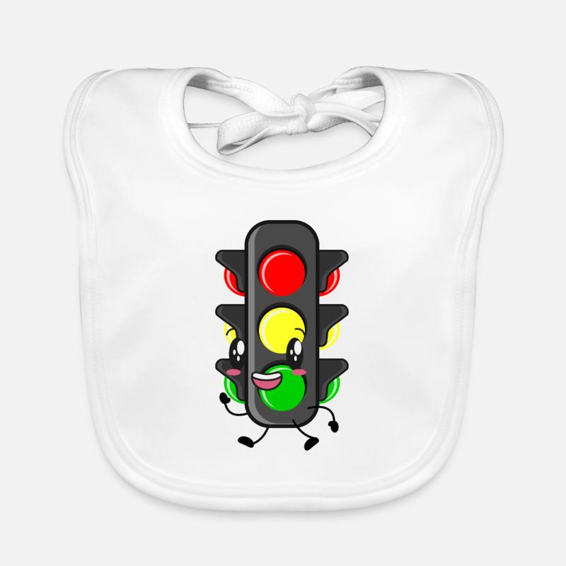 Feu de circulation Permis de conduire Bavoir bio Bébé