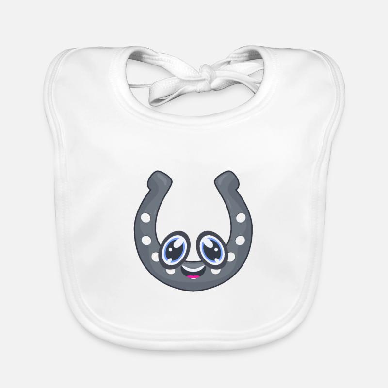 Fer à cheval Bavoir bio Bébé