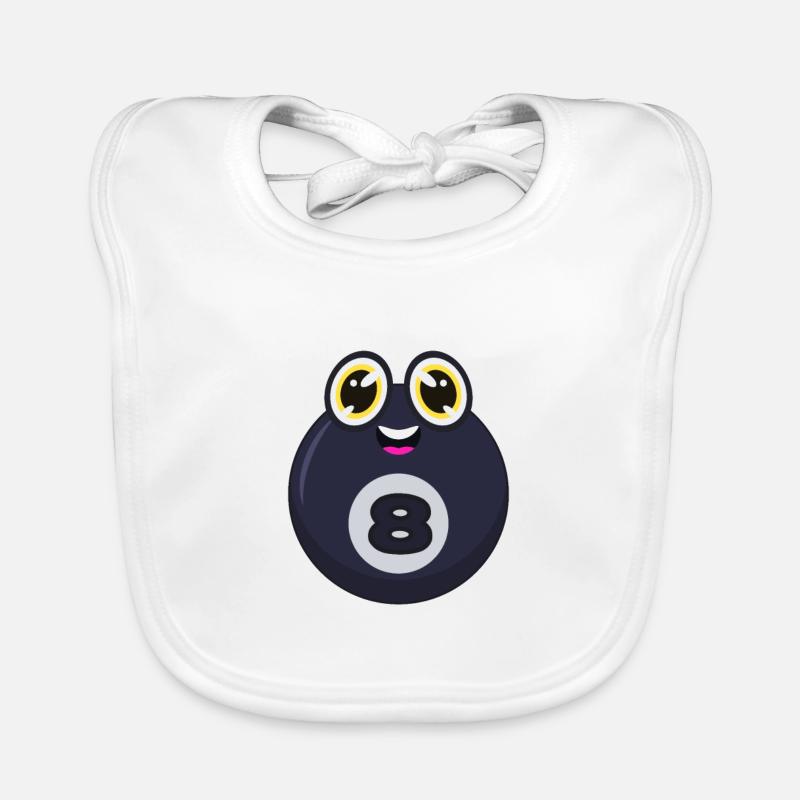 Billiards ball Organic Baby Bibs