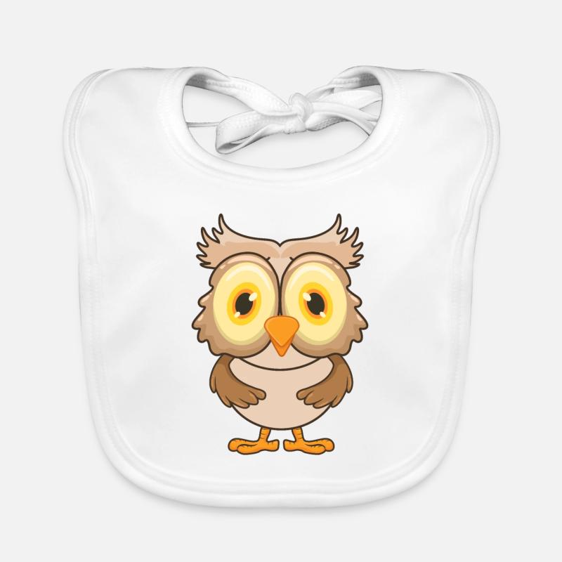 Eule Baby Bio-Lätzchen