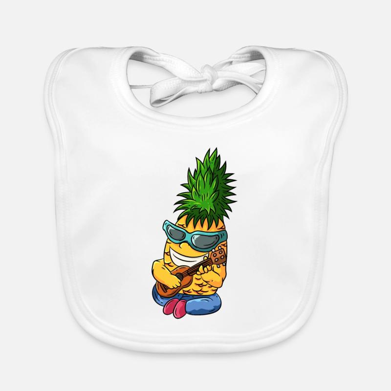 Ananas Ukulele Baby Bio-Lätzchen