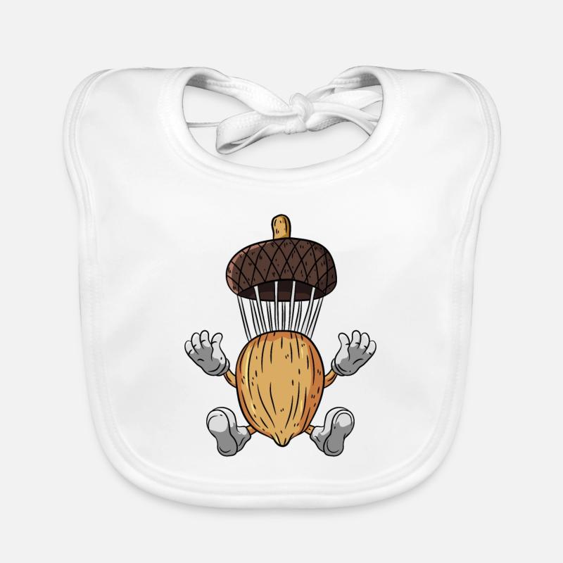 Fallschirm Eichel Eiche Baum Baby Bio-Lätzchen