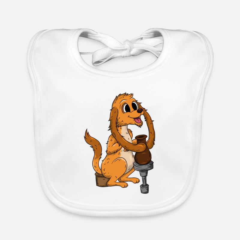 Pottery Dog Organic Baby Bibs