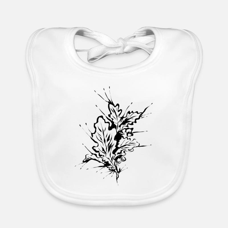 Oak oak leaf Organic Baby Bibs