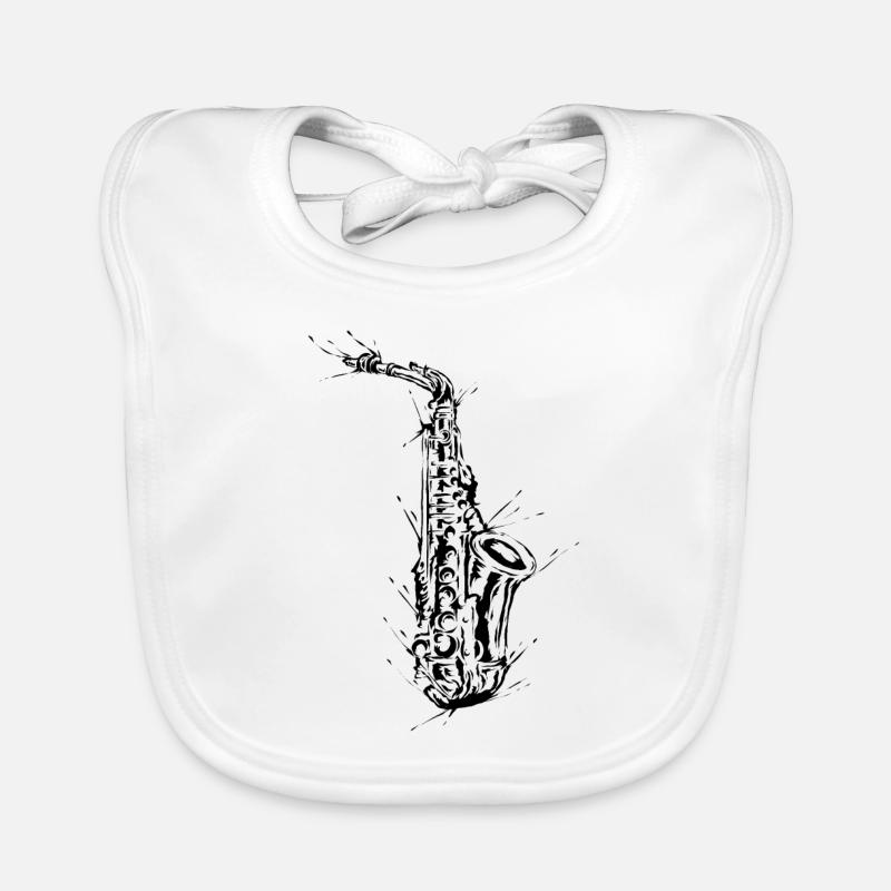 Saxofon Baby Bio-Lätzchen