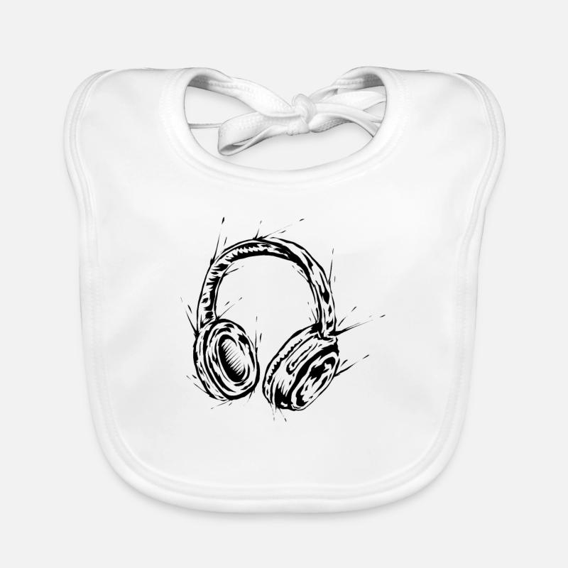 Casque DJ Bavoir bio Bébé