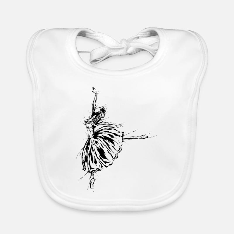 Ballet Dancer Organic Baby Bibs