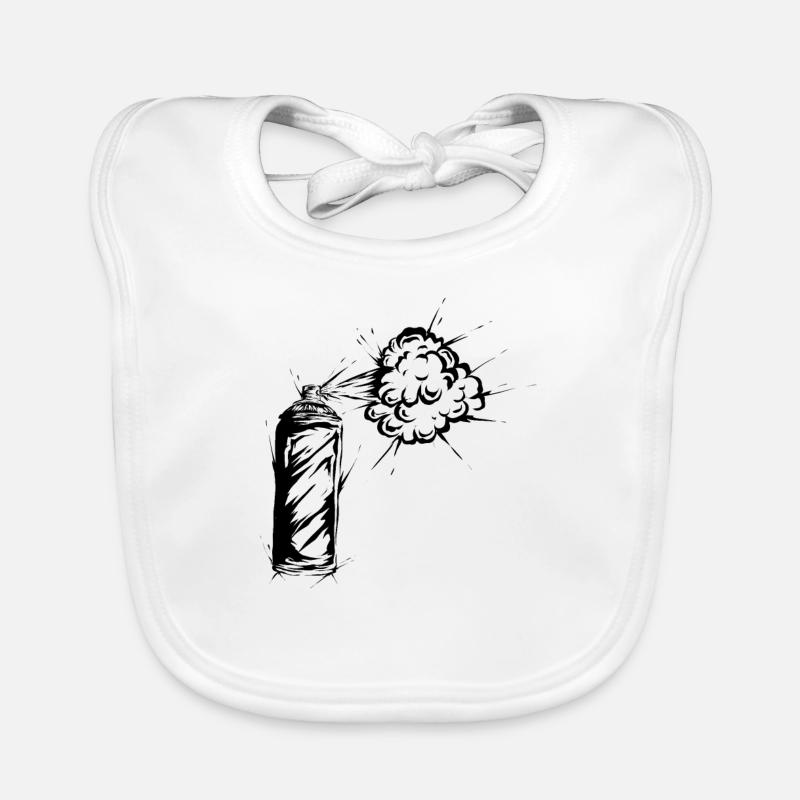 Bombe aérosol graffiti Bavoir bio Bébé