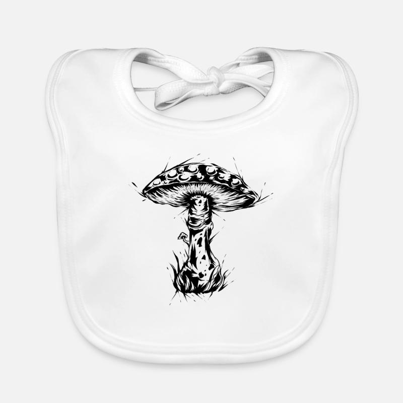 Champignon Bavoir bio Bébé