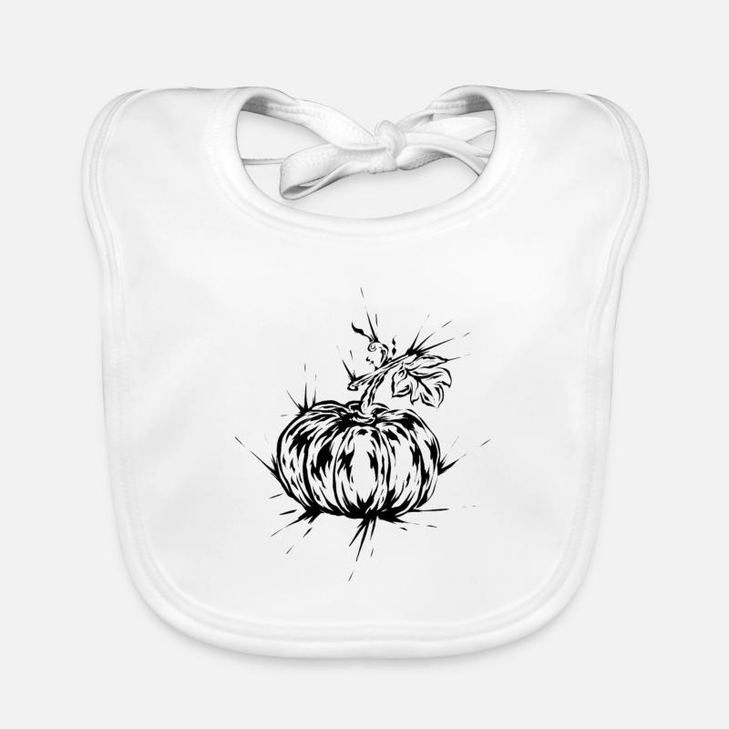 Citrouille Automne Bavoir bio Bébé