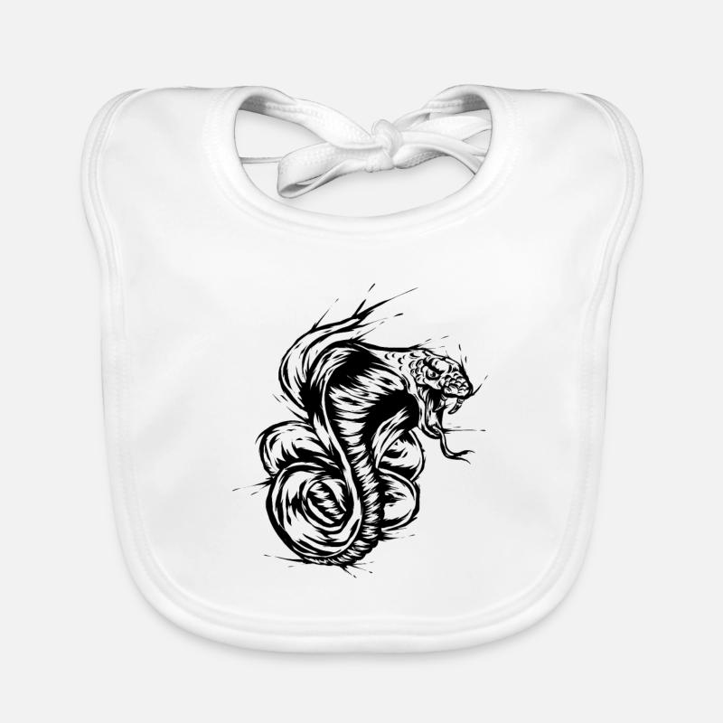 Cobra Snake Organic Baby Bibs