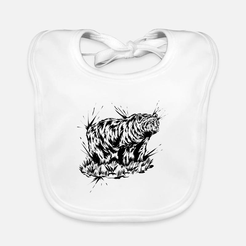 Grizzly Bear Organic Baby Bibs