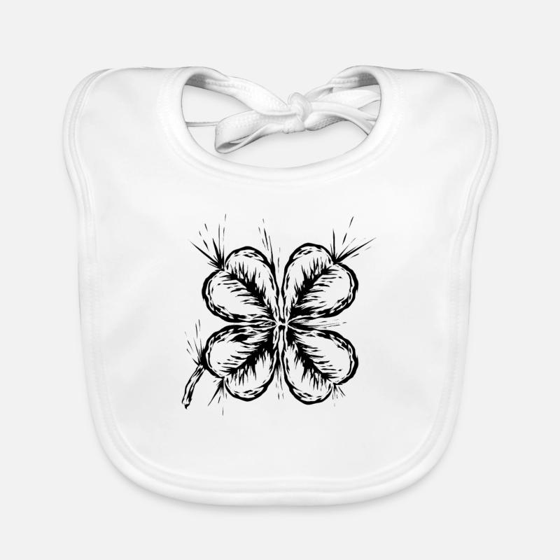 Porte-bonheur Cloverleaf Bavoir bio Bébé