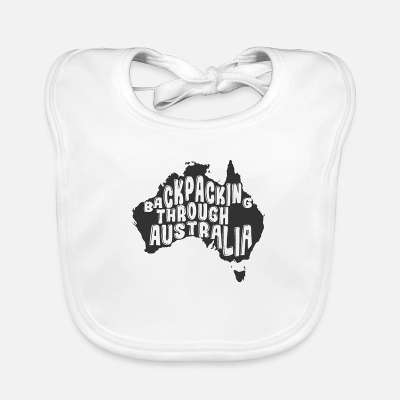 Backpacking through Australia Outback Organic Baby Bibs
