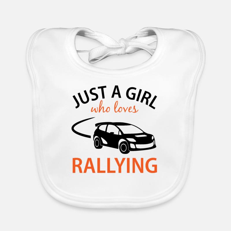 Rallye de voitures de course Dire cadeau Dames Filles Bavoir bio Bébé