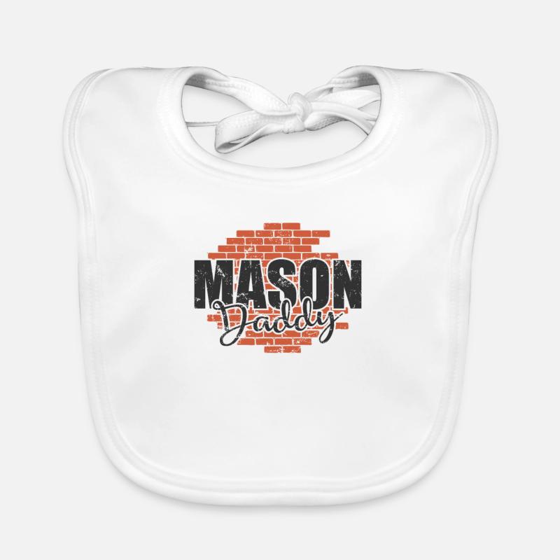 Mason Daddy Artisan Profession Bavoir bio Bébé