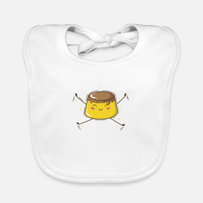 süßer Pudding Vanille Essen Baby Bio-Lätzchen