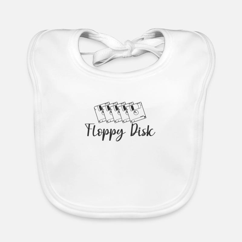 Support de données de module de stockage rétro de disquette Bavoir bio Bébé