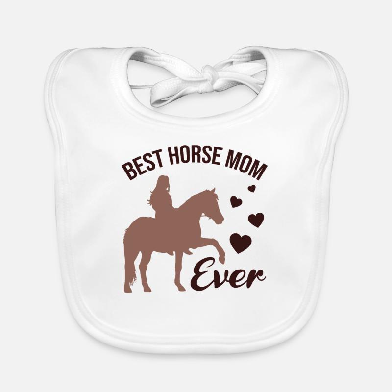 Maman cheval de l’année aimant Bavoir bio Bébé