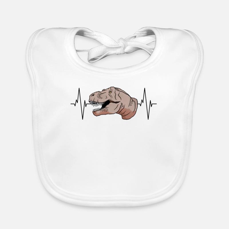 T-Rex Heartbeat cadeau primitif Bavoir bio Bébé