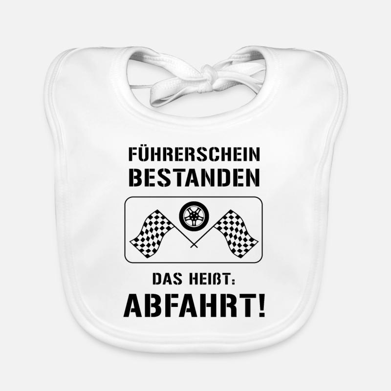 Führerschein Bestanden: ABFAHRT! Baby Bio-Lätzchen