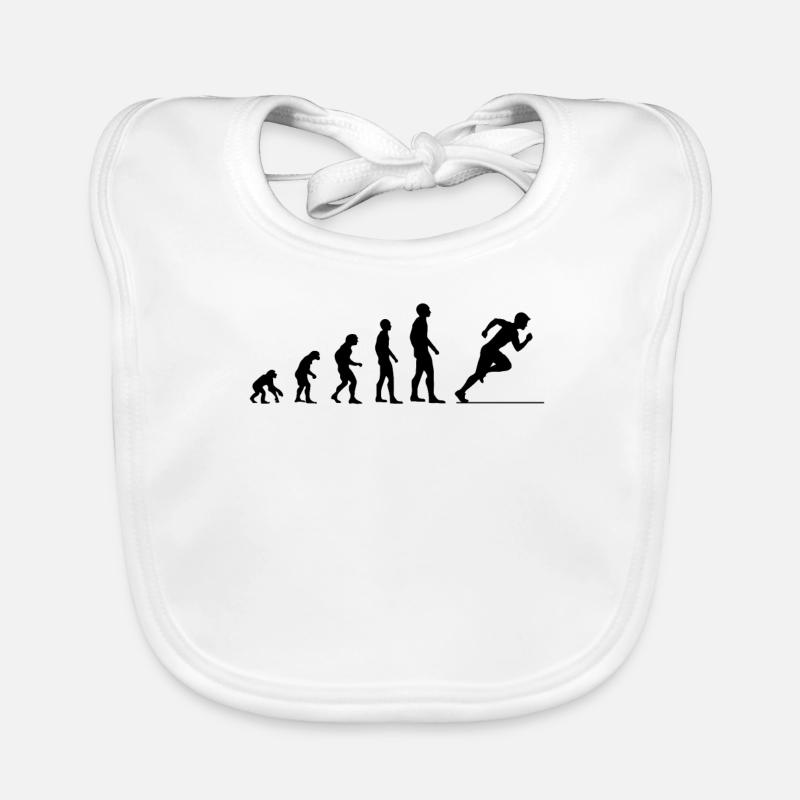 Evolution Sprinter Geschenk Baby Bio-Lätzchen