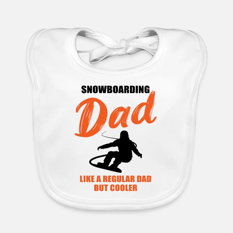 Snowboard Dad – Extra Cool Organic Baby Bibs