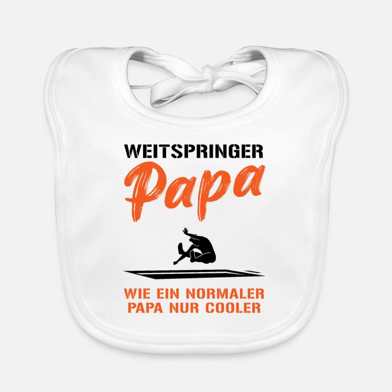 Coolster Weitsprung Papa - Geschenk Baby Bio-Lätzchen