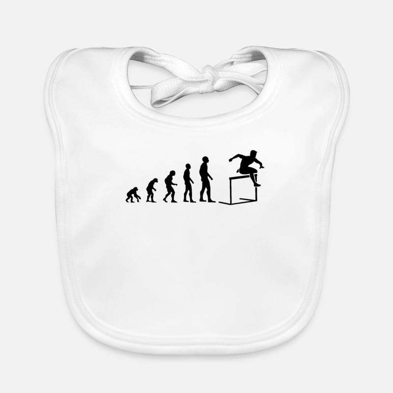 Evolution Obstacle Course Sport Evolutionary Organic Baby Bibs