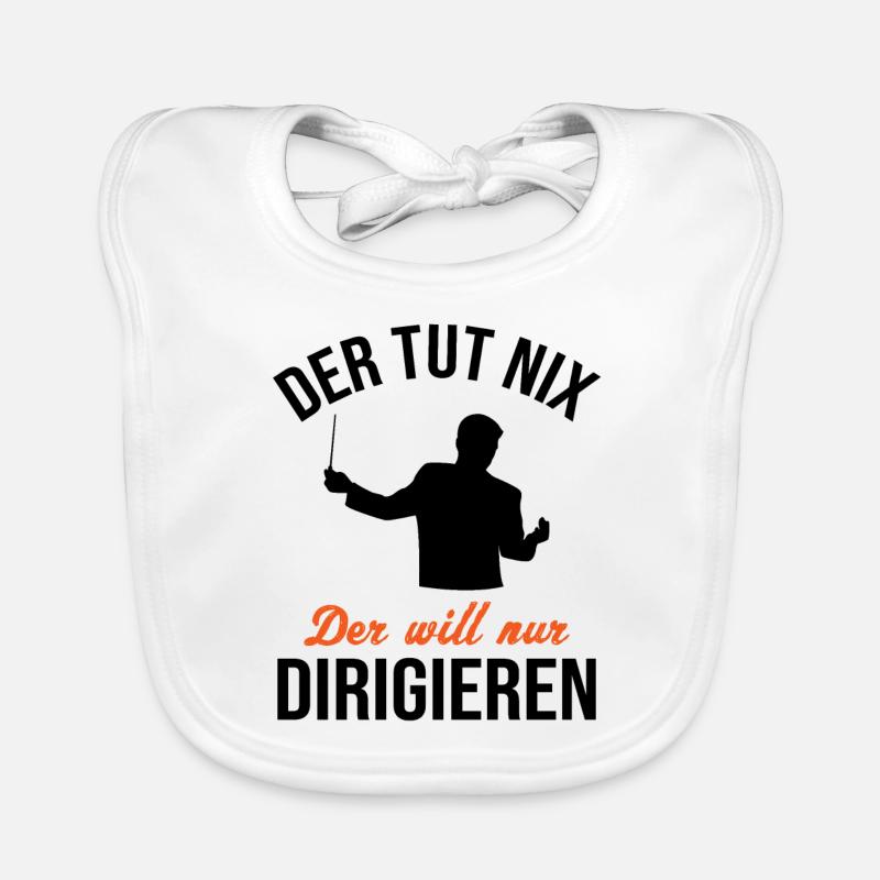 Harmloser Dirigent - Witziges Geschenk Baby Bio-Lätzchen
