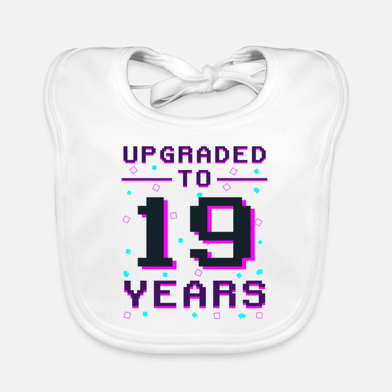 Gamer Year 19: Retro Game Master Organic Baby Bibs