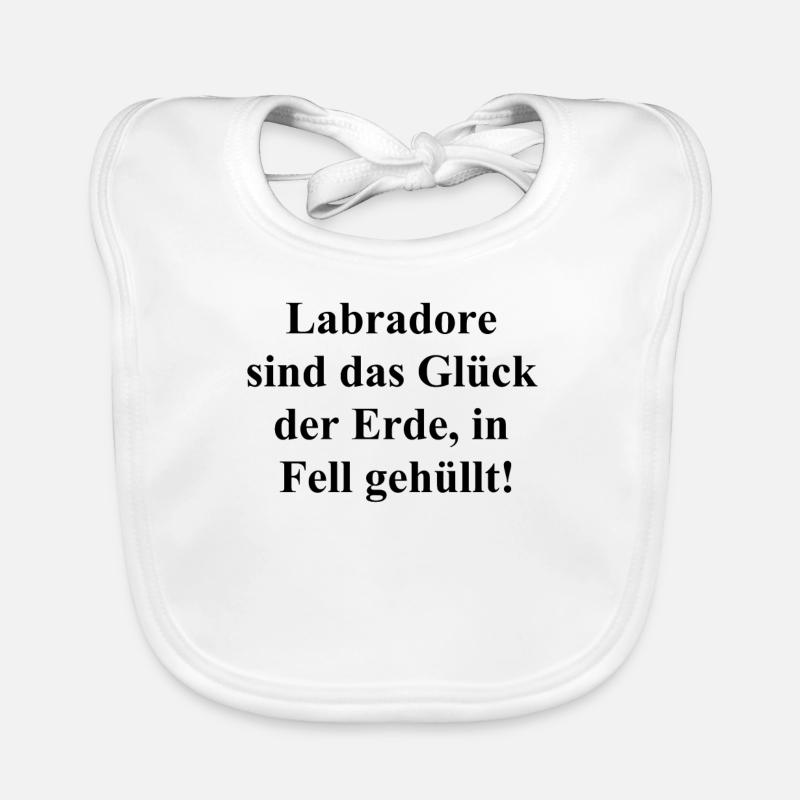 Customizable gift for Labrador owners Organic Baby Bibs