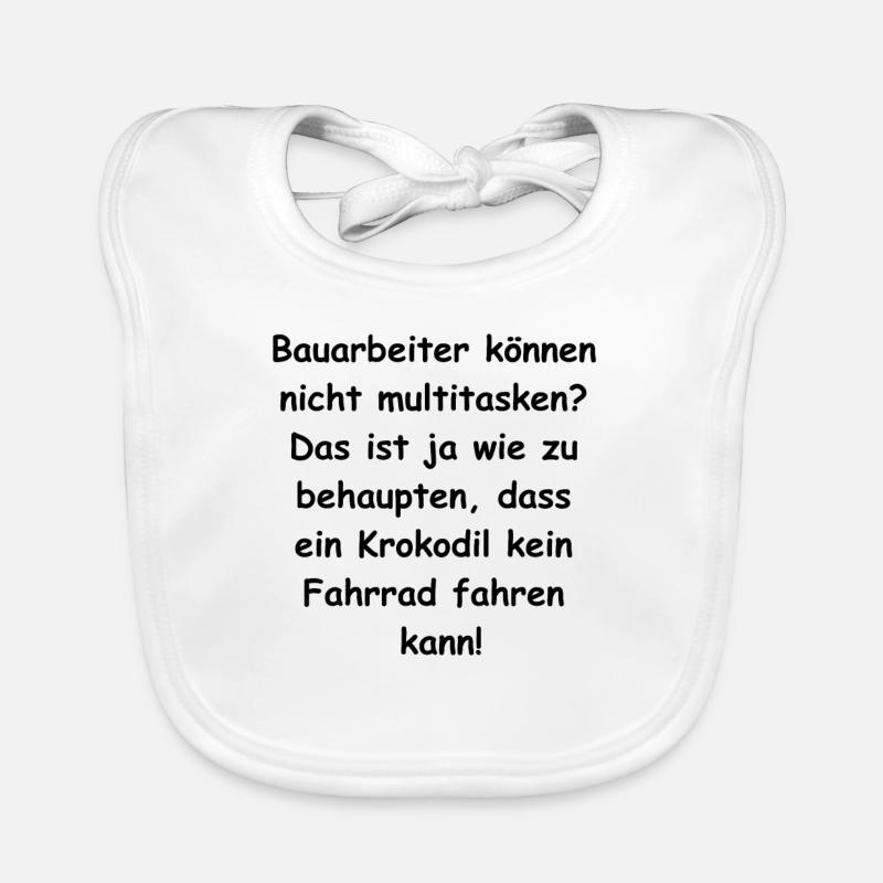Bauarbeiter Multitasking Geschenk Baby Bio-Lätzchen