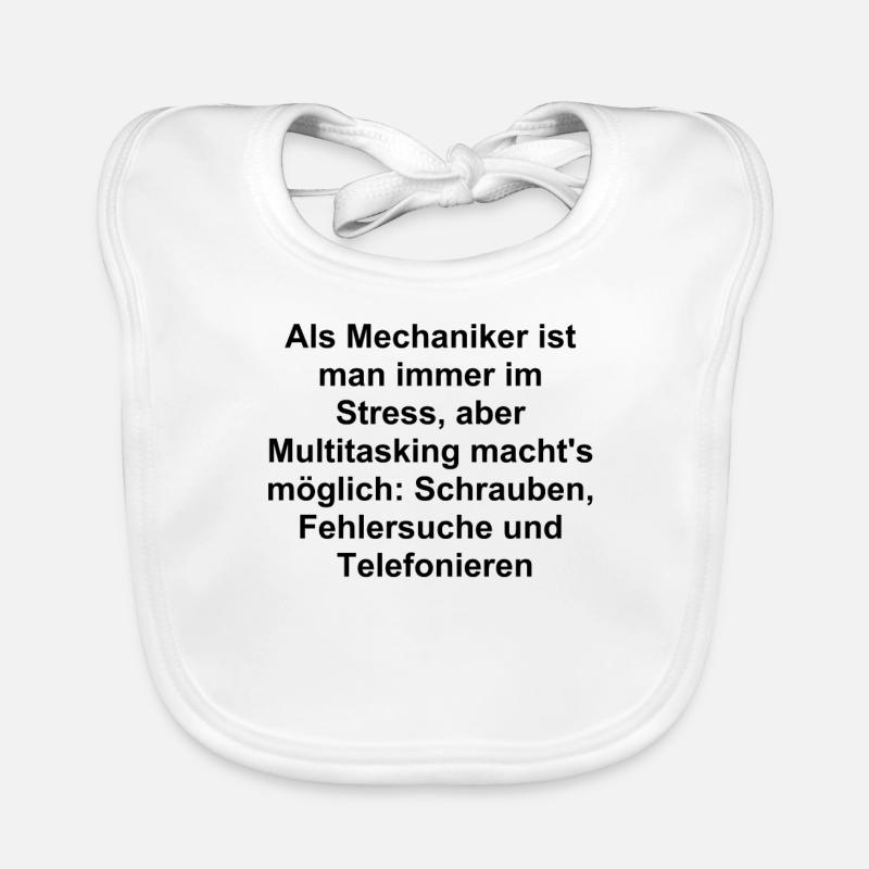 Cadeau de mécanicien multitâche Bavoir bio Bébé