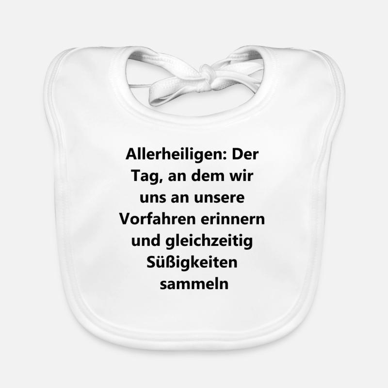 Personalized gift for All Saints' Day Organic Baby Bibs